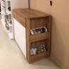 Cómoda 3 Cajones + Mesa Escritorio Extraíble con tocador y espejo